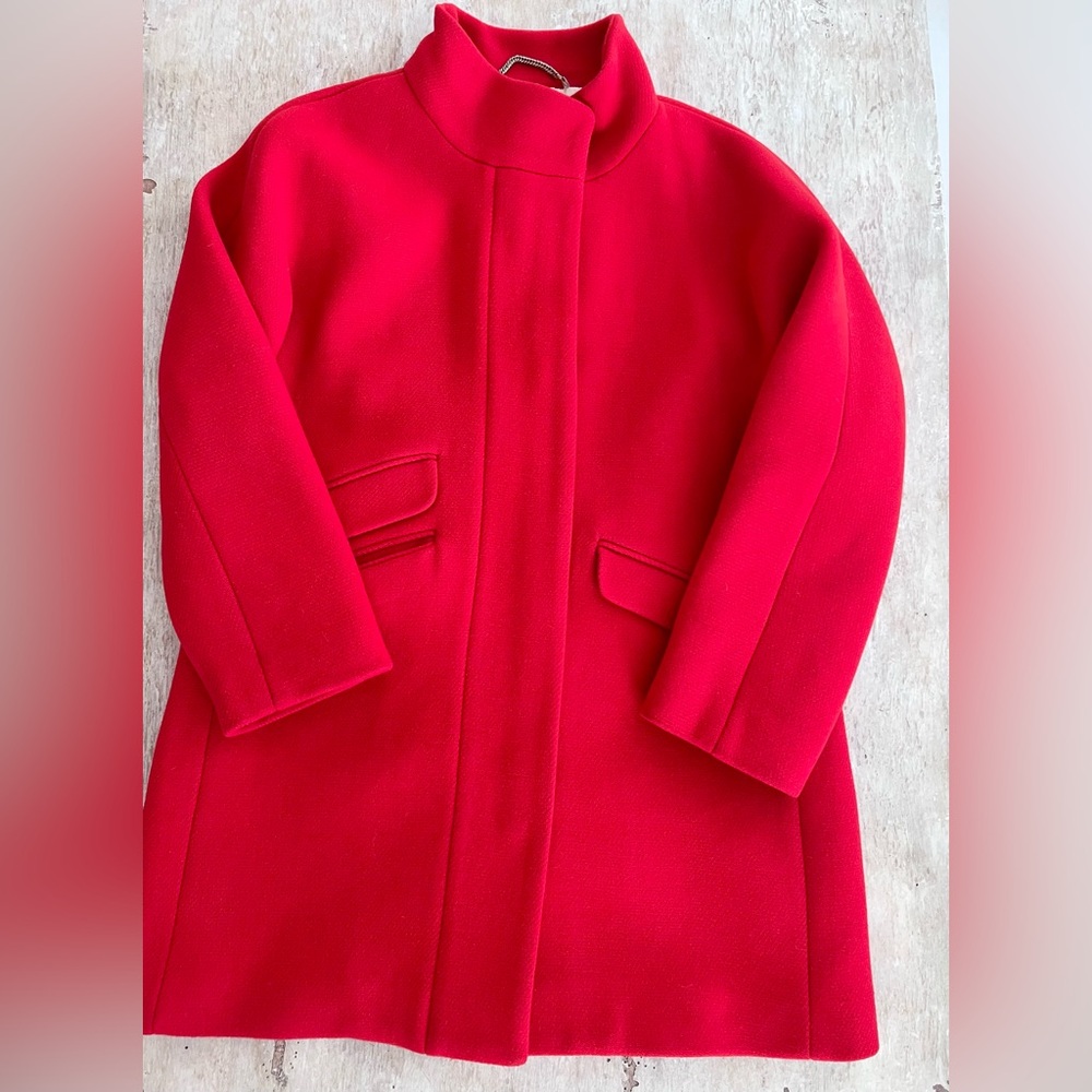 J Crew women’s Nello Gori wool Cocoon Coat